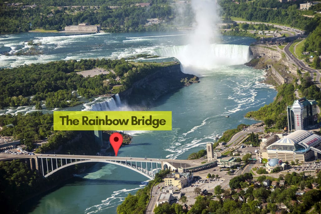 Image showing where Rainbow Bridge is located with map pin