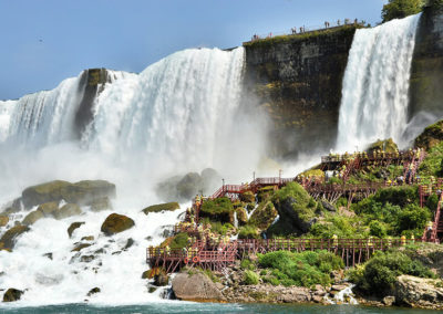 Picture of Cave of The Winds Niagara Falls under American Falls and Bridal Veil
