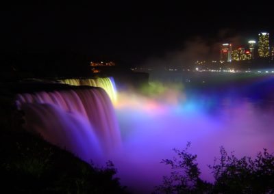 Niagara Falls at Night Illumination Lights Show6
