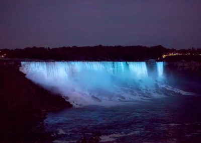 Niagara Falls at Night Illumination Lights Show7